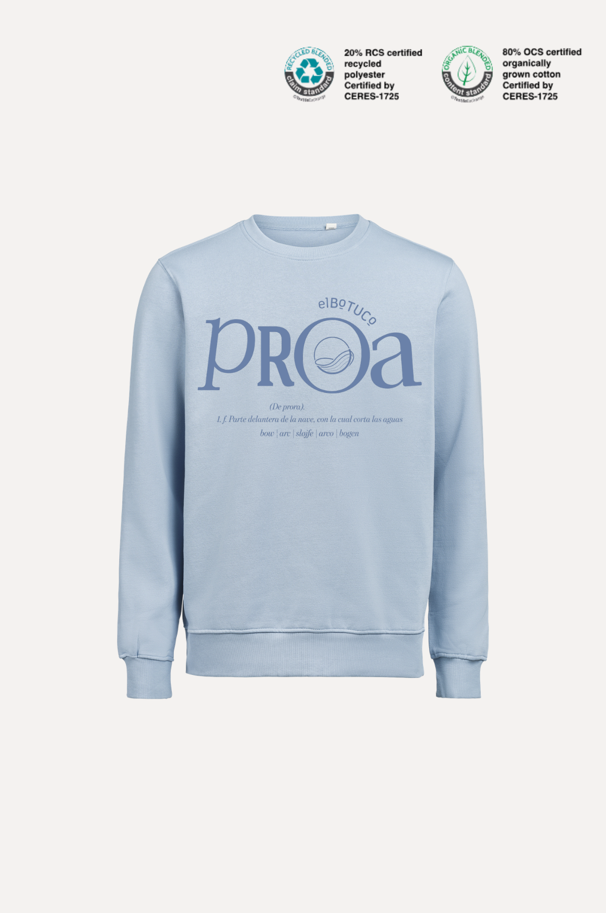 Sudadera Proa Azul